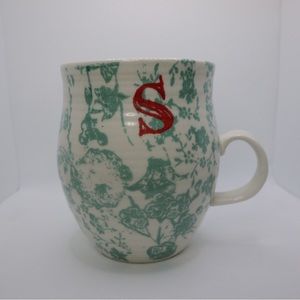 Anthropologie Home monogram mug “S”